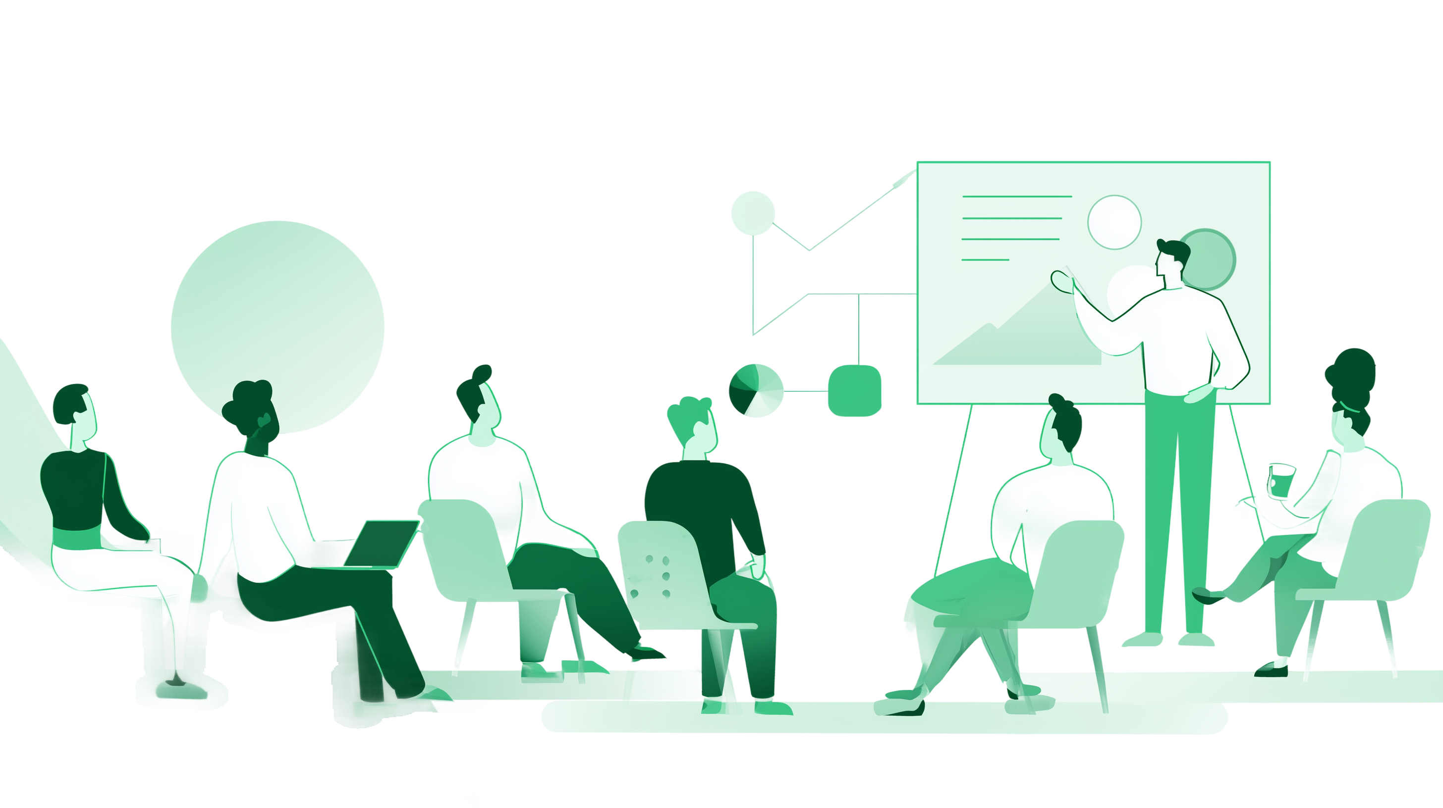 Personas colaborando con IA